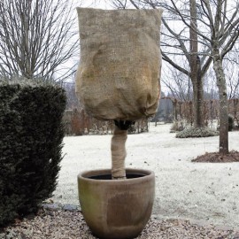Housse en toile de jute tissée Nature Diam 75cm  x 1 m