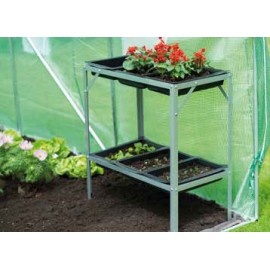 Table pliante pour semis et bouturage Nature H 77 x 77 x 40 cm