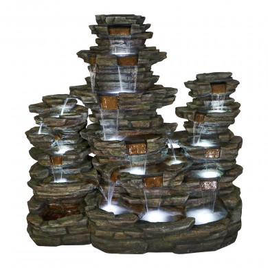 Cascade HIMALAYA Aquaarte Ubbink Hauteur 243 cm x 100 x 226 cm disponible en avril 2022