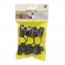 30 Double clip de fixation film pour tunnel - max. &Oslash;11 mm