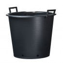 Conteneur poly&eacute;thyl&egrave;ne Nature 50 Litres Haut 40.5 cm Diam 51 cm avec poign&eacute;es