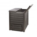 Composteur Thermo-wood Graf 400 L Brun avec grille de fond