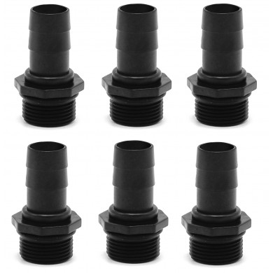 Lot de 6 embouts cannelés diamètre 25 mm et 25 mm Ubbink