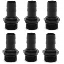 Lot de 6 embouts cannel&eacute;s diam&egrave;tre 25 mm et 25 mm Ubbink