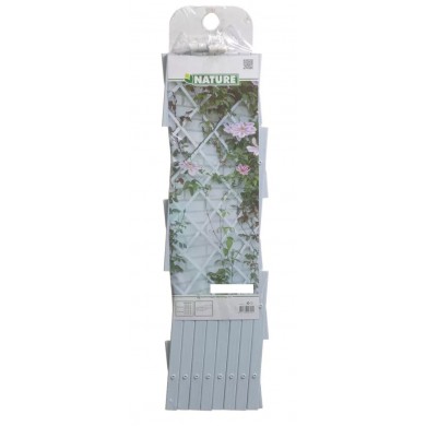 Treillis extensible en plastique blanc 50 x 150 cm marque Nature