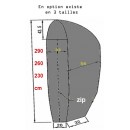 Housse de protection pour parasol d&eacute;port&eacute; PE 100 g m&sup2; graphite H 230 Nature