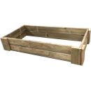 Carr&eacute; potager 60 x 100 x hauteur 27 cm en bois de pin trait&eacute; en autoclave