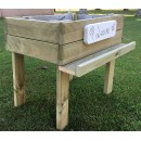 Carr&eacute; potager 60 x 100 x hauteur 27 cm en bois de pin trait&eacute; en autoclave
