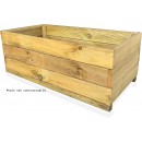 Bac &agrave; plantes en bois classic pour plantes 40 x 40 x hauteur 30 cm en bois de pin