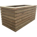 Jardini&egrave;re en bois de pin design 80 x 40 x hauteur 39 cm