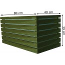 Jardini&egrave;re en bois de pin design 80 x 40 x hauteur 39 cm