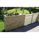 Jardini&egrave;re pour s&eacute;paration en bois de pin design 30 x 60 x hauteur 93 cm