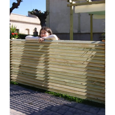 Panneau de séparation en bois de pin design 160 cm x 90 cm livré monté