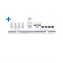 Lame d'eau Mamba Ubbink ht 54 x L 30 cm inox 316L r&eacute;sistant au sel a poser au sol barre de 20 led
