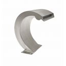 Lame d'eau Mamba Small Ubbink ht 24 x L 27.5 cm inox 316L r&eacute;sistant au sel a poser au sol barre de 9 led