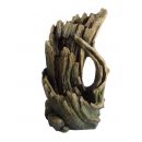Fontaine tronc d'arbre Trabia Ubbink haut 105 cm polyr&eacute;sine imitation bois avec pompe et led circuit ferm&eacute;