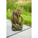 Fontaine tronc d'arbre Trabia Ubbink haut 105 cm polyr&eacute;sine imitation bois avec pompe et led circuit ferm&eacute;