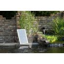 Pompe bassin Solarmax 2500 Ubbink avec panneau solaire pour jets d'eau 2450l/h