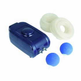 Pompe oxyg&eacute;nation : Pompe Air 200 outdoor Ubbink 320 l/h installation en ext&eacute;rieur pour bassin jusqu'&agrave; 2000 Litres