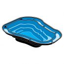 Bassin de jardin Ocean 1, 1500L Ubbink 200x230 cm profondeur 70 cm 3.83 m&sup2;