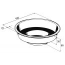 Bassin de jardin pr&eacute;form&eacute; Mars Ubbink 550 litres diam&egrave;tre 160 cm profondeur 35-60 cm 1.54 m&sup2;
