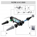 Kit 2 fixations pour UVC Algclear version 2 Ubbink arp&egrave;s 2020