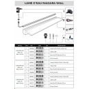 Barre de LED blanches 60 cm pour niagara wall
