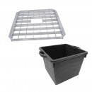 Bassin pour fontaine avec grille Quadro 4  H30,5 x 46 x 40 cm 40L