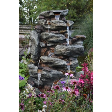 Grande cascade Bonorva haut 1.27 m Ubbink pompe et éclairage Nouveauté arrivage 02-2024