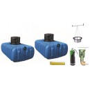 R&eacute;cup&eacute;rateur d'eau kit jardin flat confort 5000 Litres Graf