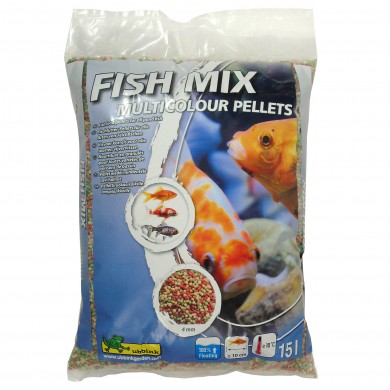 Fish Mix® Multicolour Ubbink aliments poisson 15 litres