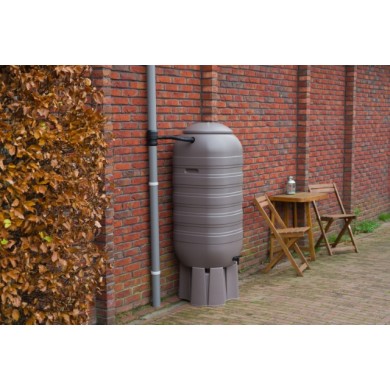 Récupérateur d'eau Nature, 250 l, coloris taupe