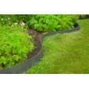Borderfix bordure de jardin & bassin en PE-PP recycl&eacute;s surface textur&eacute;e gris &eacute;paisseur 5mm, rouleau H12 cm x 12 m Nature