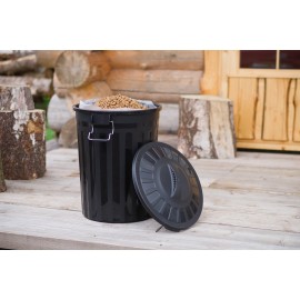 Poubelle 80 litres avec son couvercle Nature