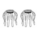 Lot de 2 crapaudines pour goutti&egrave;res Nature diam 8 cm hauteur 8 cm