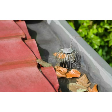 Lot de 2 crapaudines pour gouttières Nature diam 8 cm hauteur 8 cm