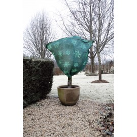 Housse d'hivernage verte , en jute, densité 200 g/m² Nature Diam 75 cm haut 100 cm