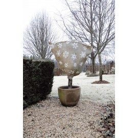 Housse d'hivernage naturel, en jute, densité 200 g/m² Nature Diam 75 cm haut 100 cm