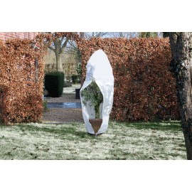 Housse d’hivernage zippée Nature 70 g/m2 coloris blanc Haut 300 x Diam 250 cm