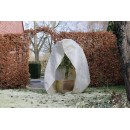 Housse d&rsquo;hivernage zipp&eacute;e Beige Nature 70 g/m&sup2; coloris blanc Haut 200 x Diam 150 cm