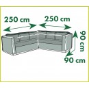 Housse de protection canap&eacute; PE 100 g/m&sup2; graphite H90 x 250 x 90 cm