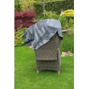 Housse de protection maximum 2 fauteuils empil&eacute;s PE 100 g/m&sup2; graphite H140 x 75 x 70 cm