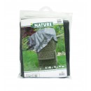 Housse de protection maximum 2 fauteuils empil&eacute;s PE 100 g/m&sup2; graphite H140 x 75 x 70 cm