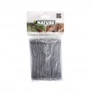 200 Liens &agrave; boucles galva, L 16 cm pour torsadeuse automatique Nature