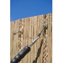 200 Liens &agrave; boucle en acier galvanis&eacute; plastifi&eacute; vert pour torsadeuse &agrave; fil Nature L16 cm x diam 1,4 mm