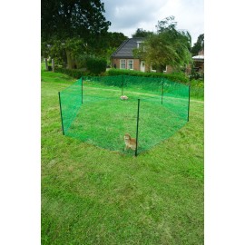 Kit Filet de clôture Nature haut 1 m x 10 m avec piquets et fixation