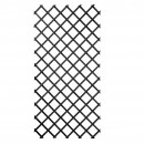 Treillis extensible en bois peint en noir 100 x 200cm marque Nature