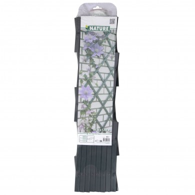 Treillis extensible en plastique Anthracite 50 x 150 cm marque Nature