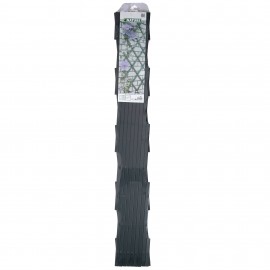 Lot de 4 treillis extensible en plastique anthracite 100 x 200 cm marque Nature
