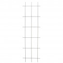 Lot de 5 Treillis m&eacute;tallique rectangulaire acier plastifi&eacute; vert avec set de fixation H145 x 42.5 cm